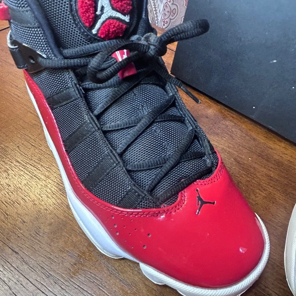Nike Red and Black Athletic Shoes
